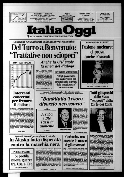 Italia oggi : quotidiano di economia finanza e politica